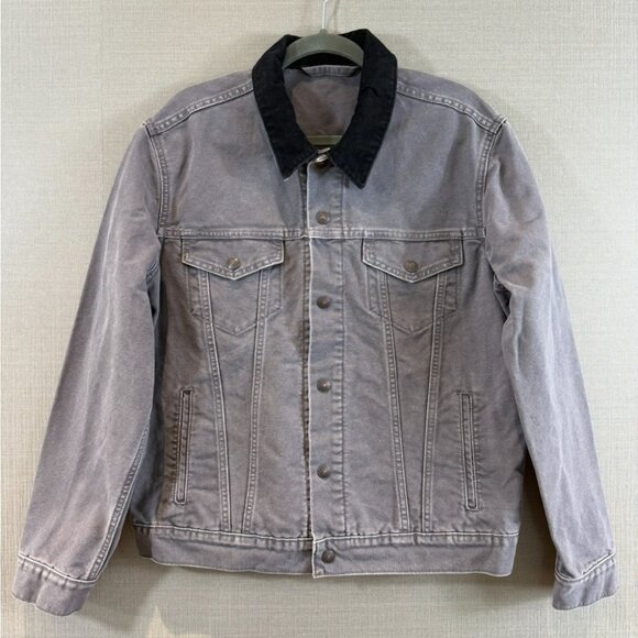 Levi’s Trucker Denim Jacket Gray Black - Picture 2 of 7